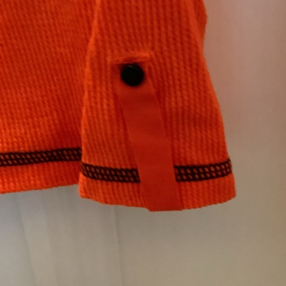 NWOT LRL Ralph Lauren Cotton Waffle Knit Thermal 1/4 Zip Top Size S - Picture 3 of 6